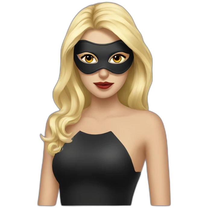 blonde mistress with a mask emoji