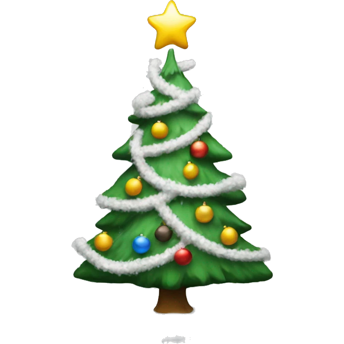 White Christmas tree emoji