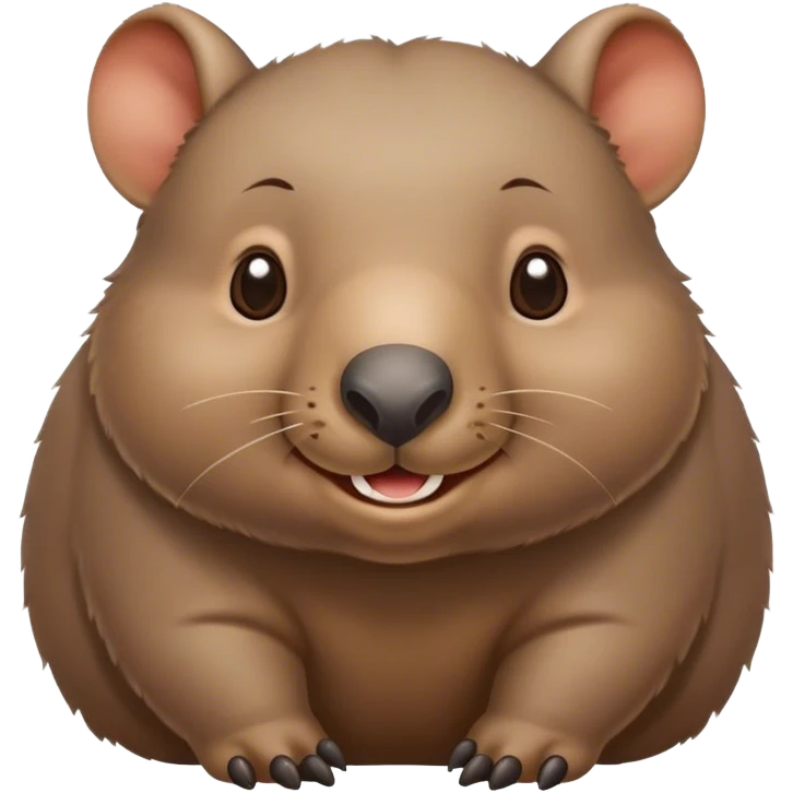 Happy wombat emoji