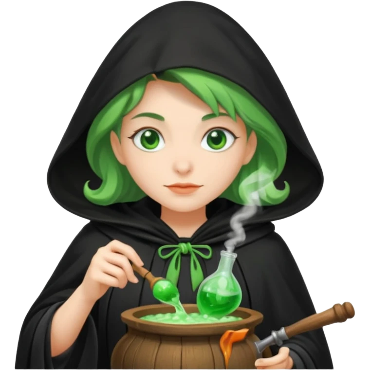 green witch cooking potion emoji