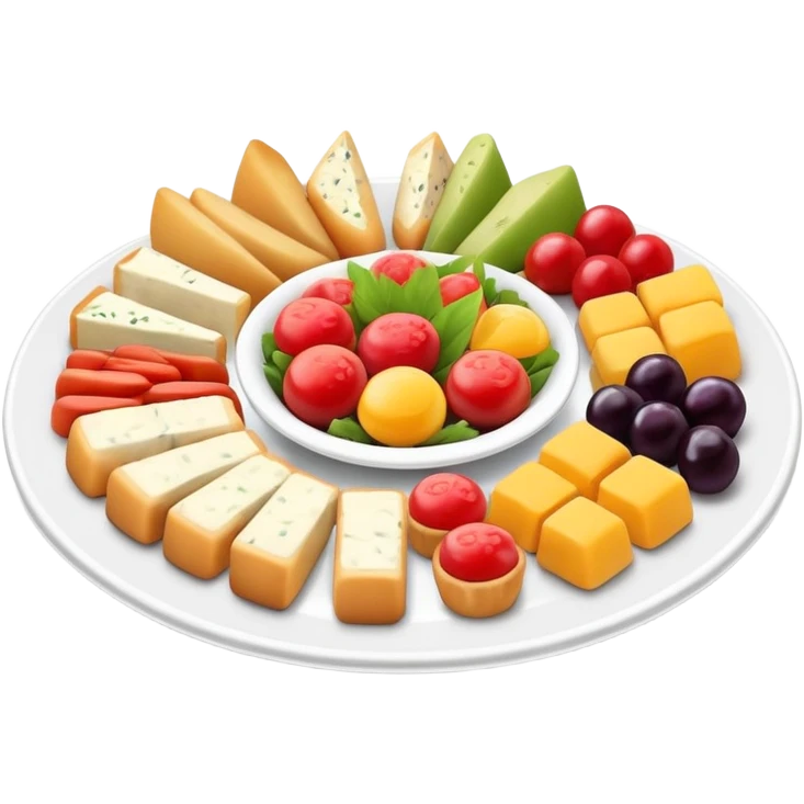 a platter of Hors d’oeuvres emoji