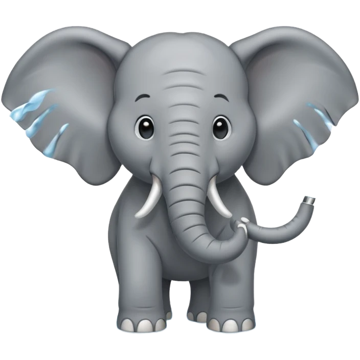elephant spraying water emoji