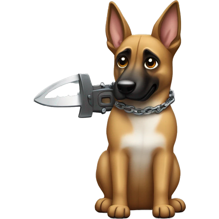 malinois chain saw  emoji