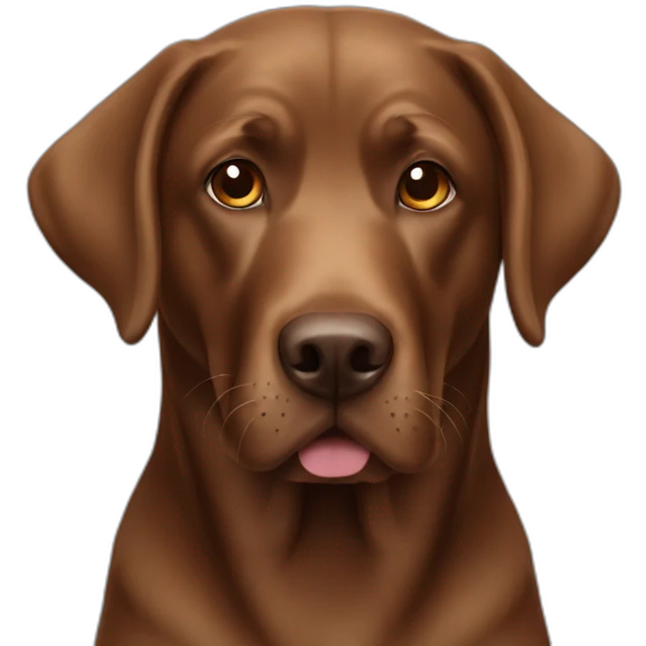 Brown labrador emoji