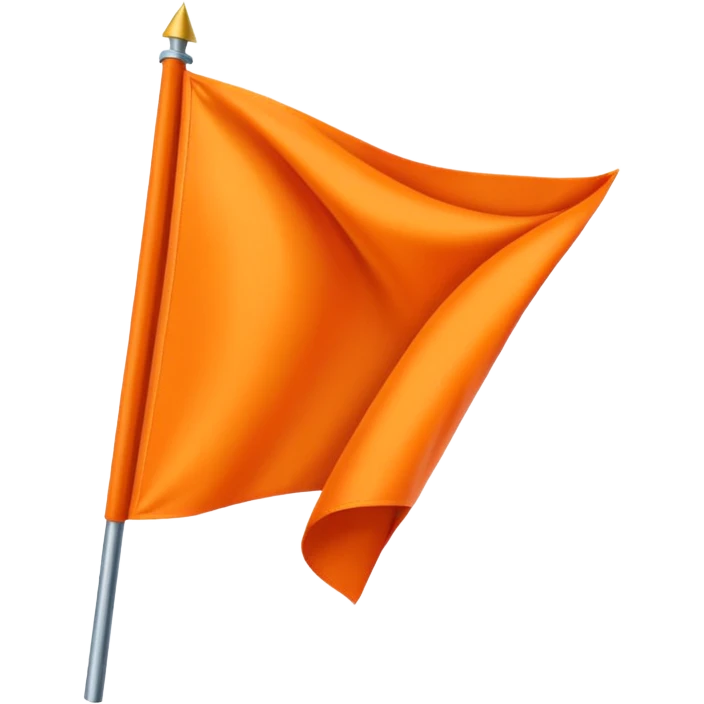 Double triangular orenge Flag emoji