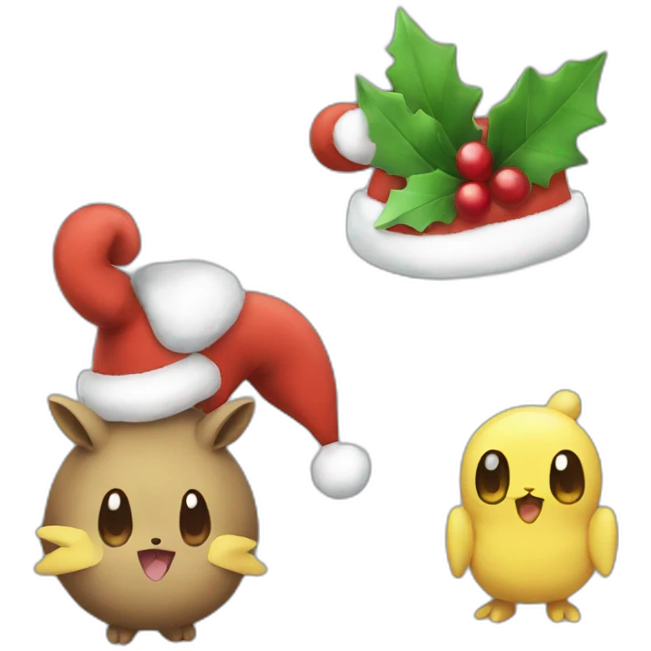 Christmas Three pokémon  emoji