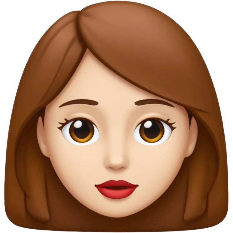 Vagin de femme blanche brune emoji