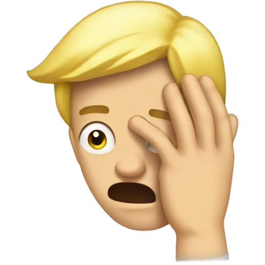 Facepalm emoji