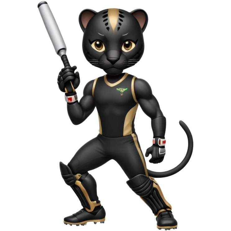  Panther in cricket emoji