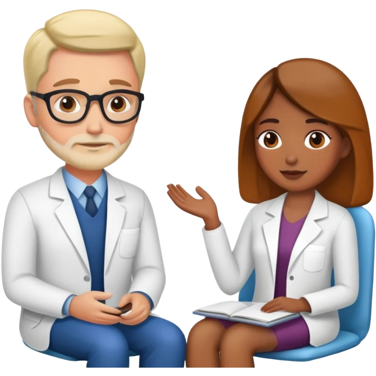 Психолог и пациент  emoji