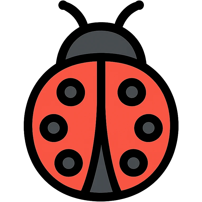 ladybug without legs emoji