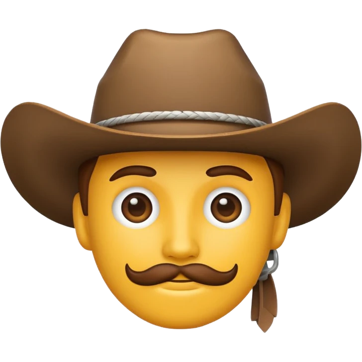 Please create me cowboy related emojies that are fully white! emoji