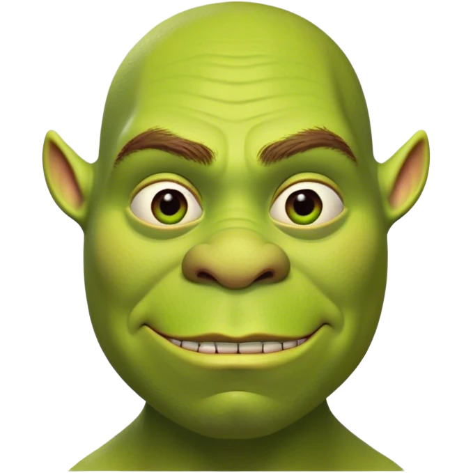 Very Thin Shrek fullbody emoji