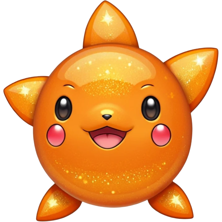 glitter pokemo orange emoji