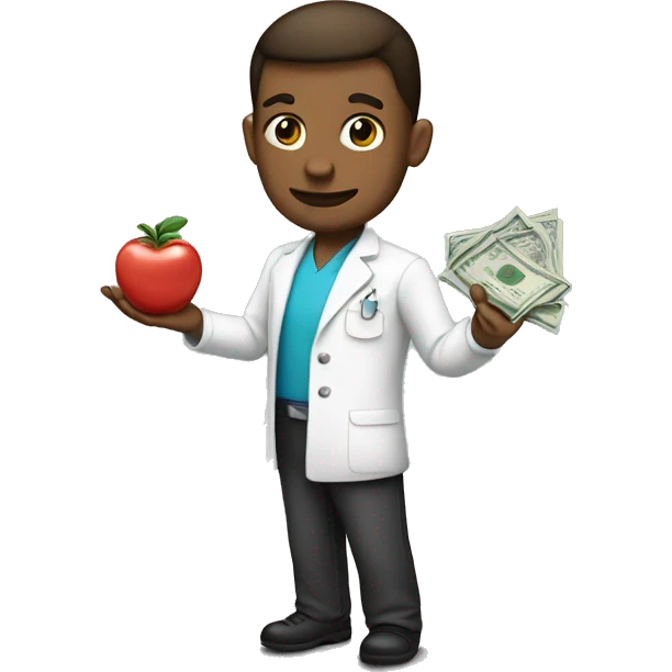 health and salary emoji