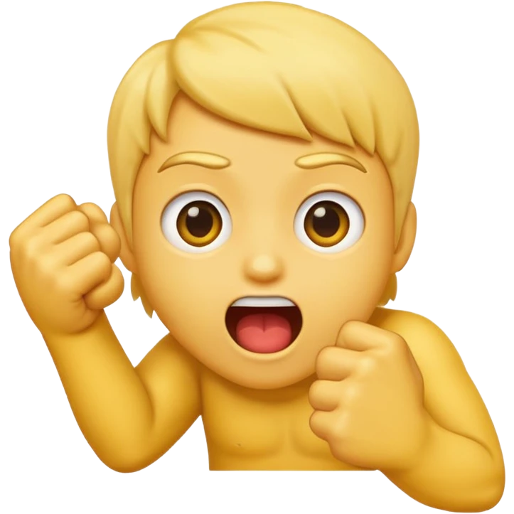 Emoji biting fist emoji
