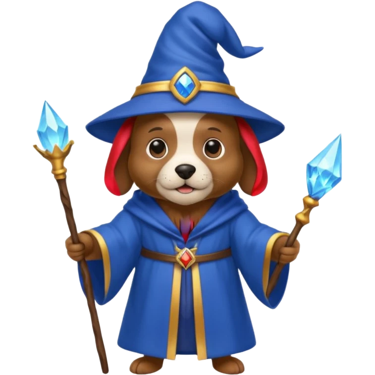 Dog wizard emoji