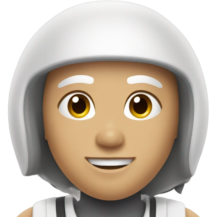 Athlete white emoji