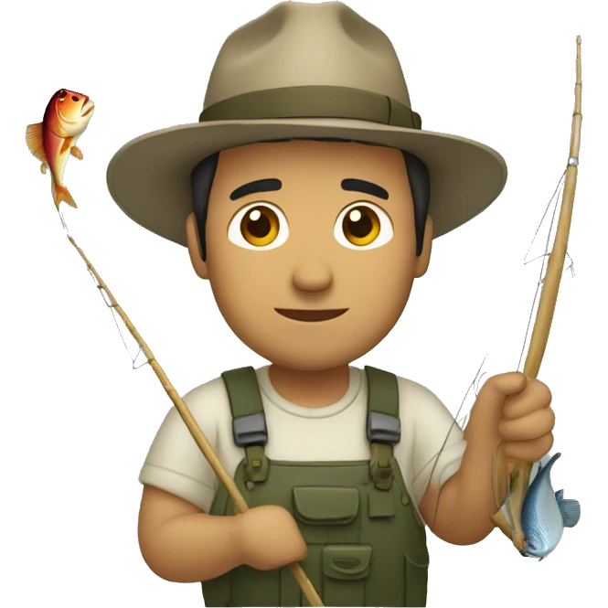 Hombre pescando emoji