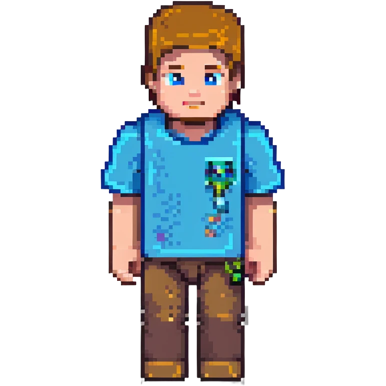 Minecraft Steve character emoji