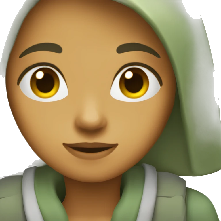 girl in a sage crcar view from side emoji