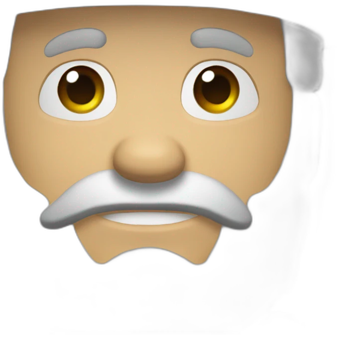 Alter Mann grau cappy Kopfhörer emoji