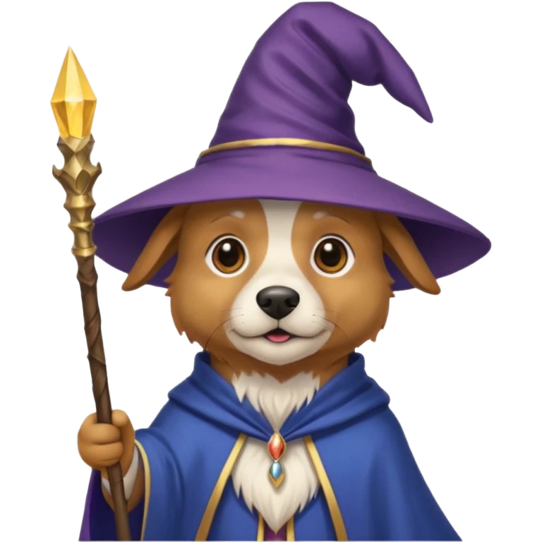 Dog wizard emoji