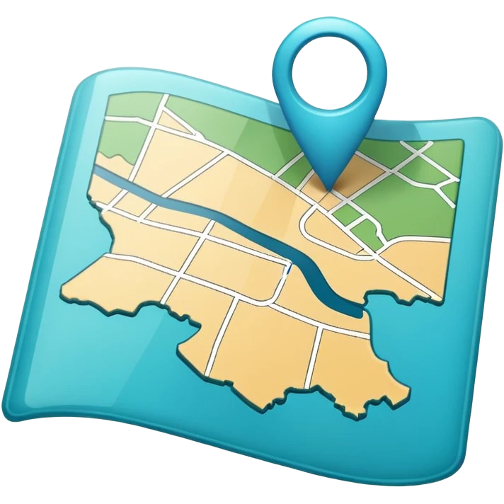 cyan-colored map icon emoji