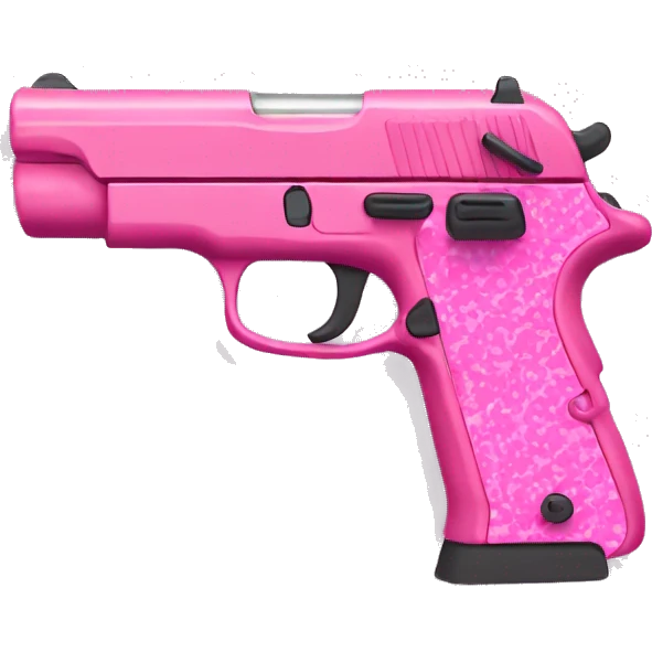 pink camo pistol emoji