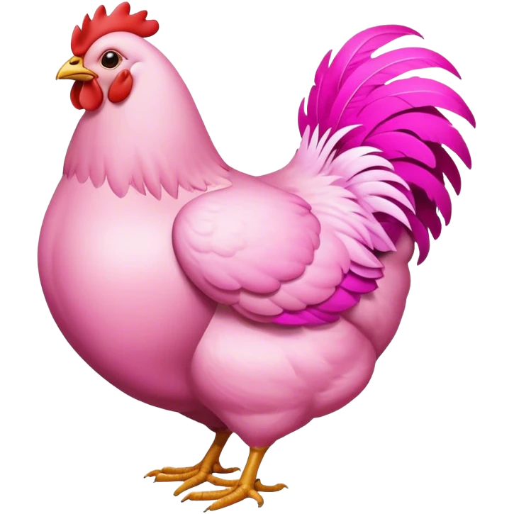 Chicken butt emoji