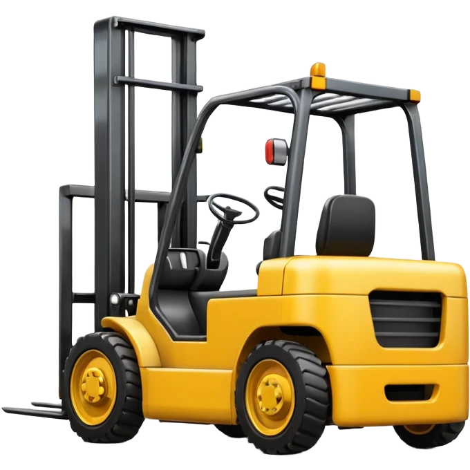 Forklift yellow emoji