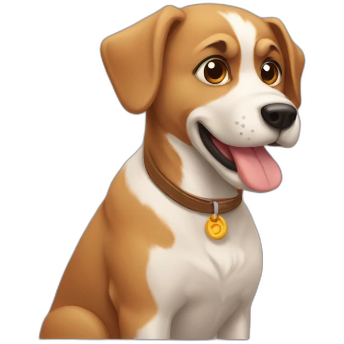 Pasear al perro emoji