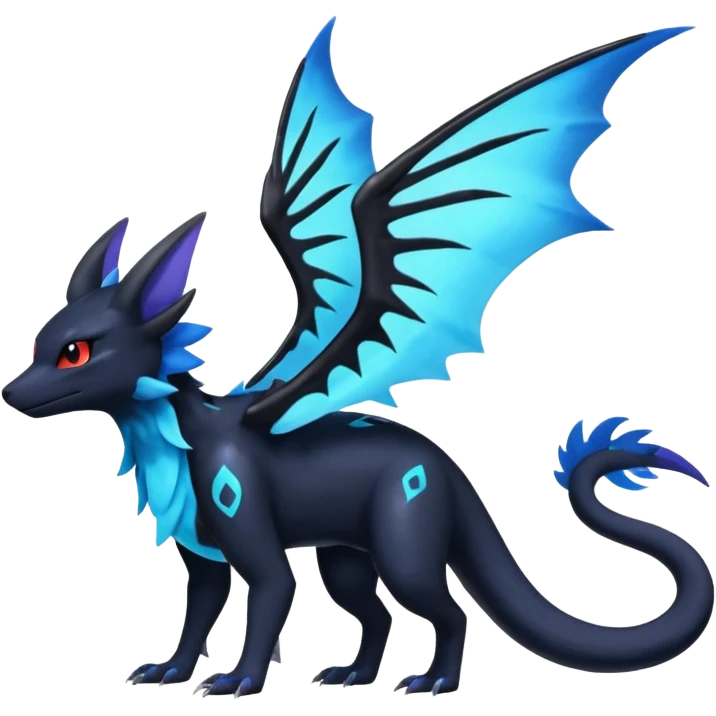 Shiny Salandit-Umbreon-Nargacuga-Noivern-Noibat-Hybrid (Full body) emoji