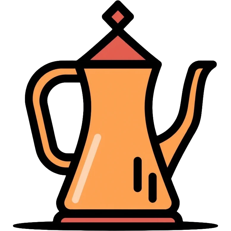Traditional Saudi coffee pot Dallah emoji