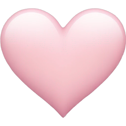 Light Pink heart emoji