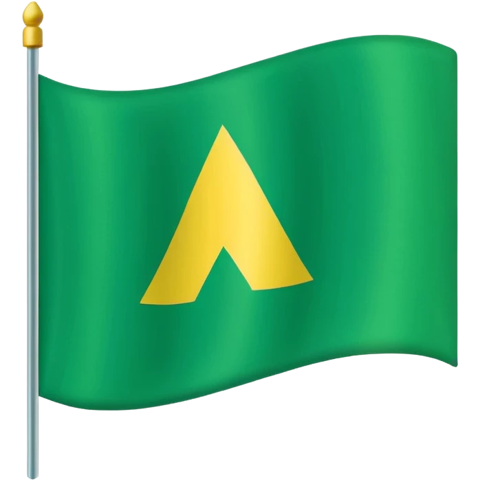 🚩 to green triangular flag emoji
