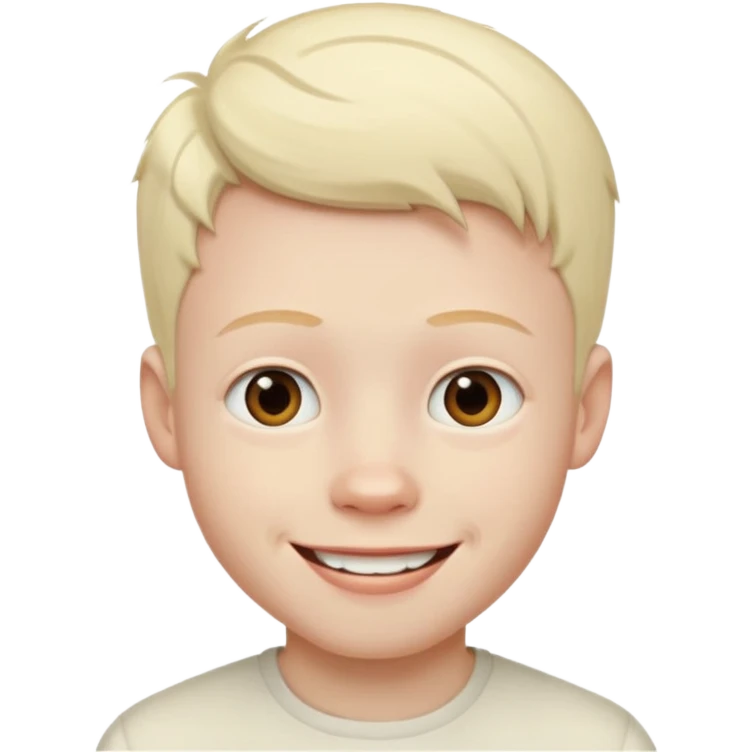 A albino kid named Justin emoji