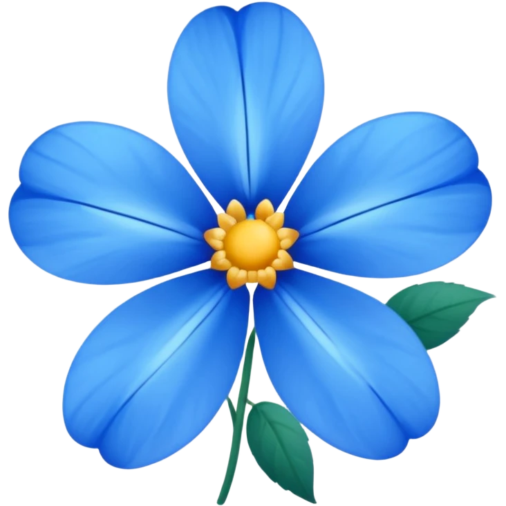 Flores azules emoji