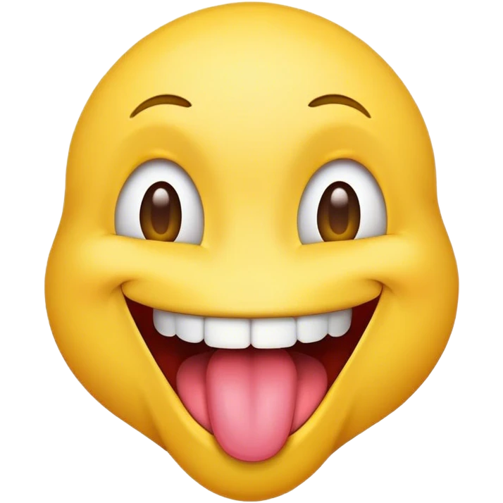 Smile emoji face with tongue out emoji