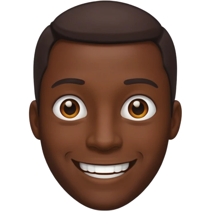 1 adult male dark skin , emoji