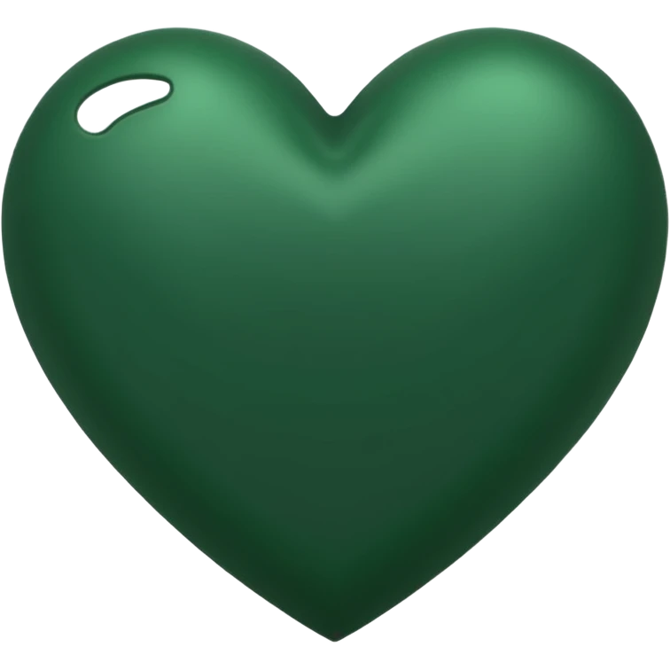 green heart darkish 1 no extra hearts emoji
