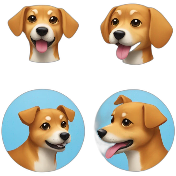 Teckel croisés avec un shiba emoji