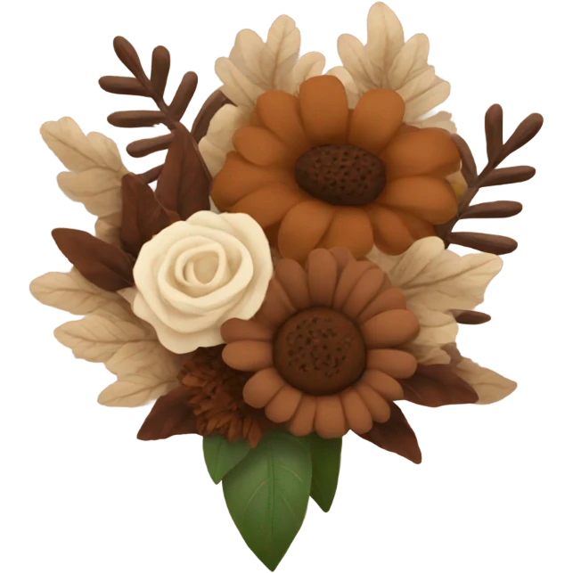 brown bouquet emoji