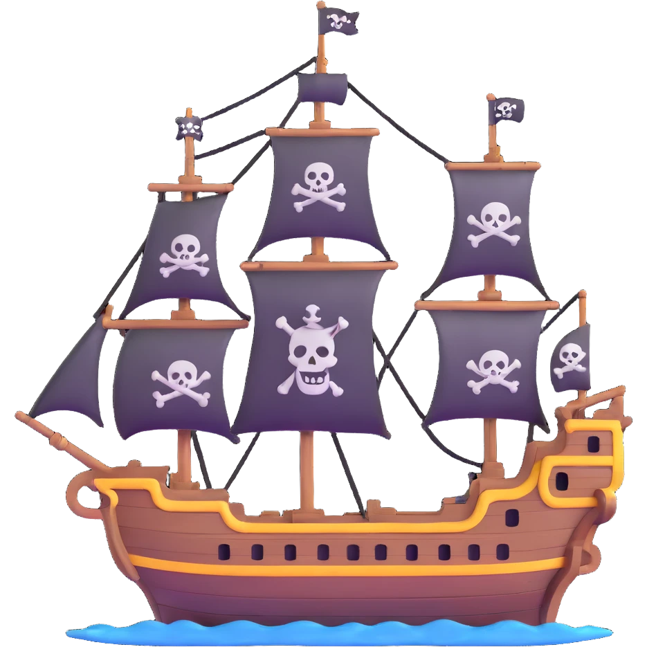 pirate ship emoji