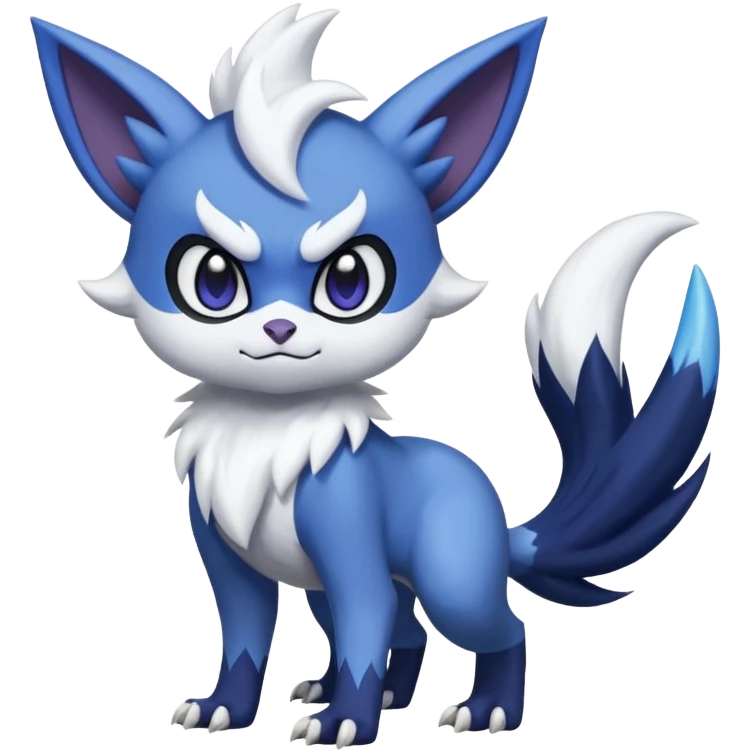 Meowstic-Noibat-Absol-fusion (full body) emoji