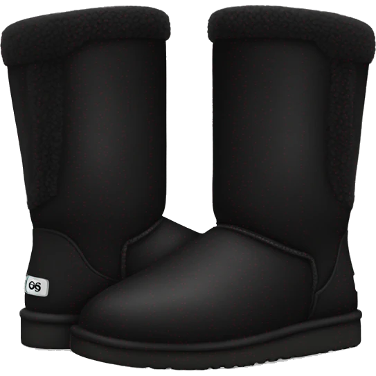 Black uggs emoji