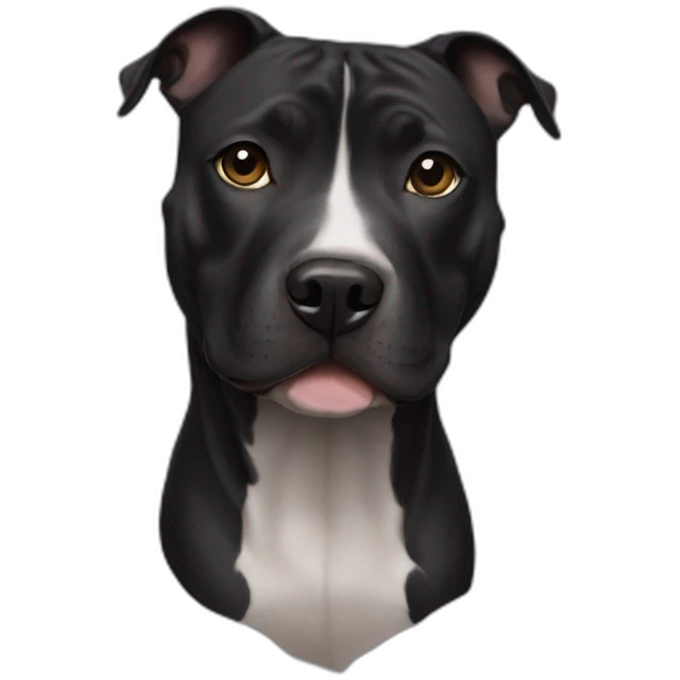 black staffordshire terrier emoji