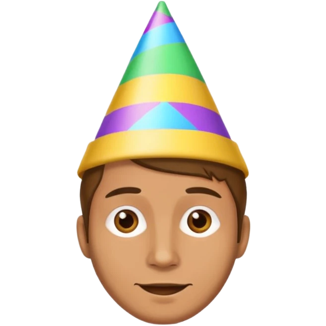 man with party hat emoji