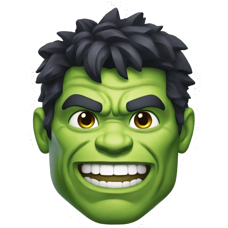Smiling hulk emoji