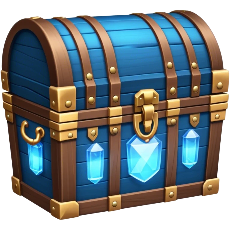 treasure chest glowing blue emoji